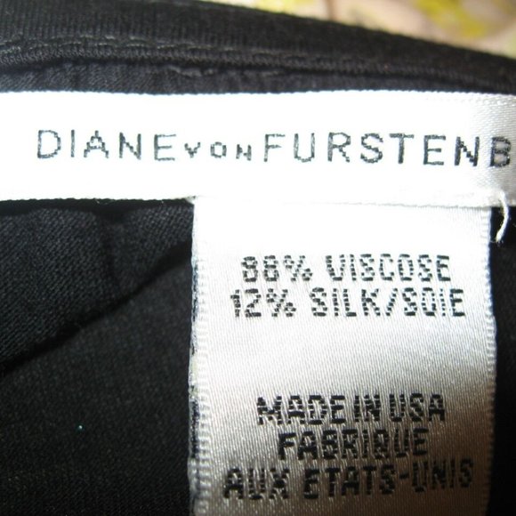 DVF Diane Von Furstenberg AZAHAR Black Jersey Tunic Mini Dress Top - Picture 9 of 10